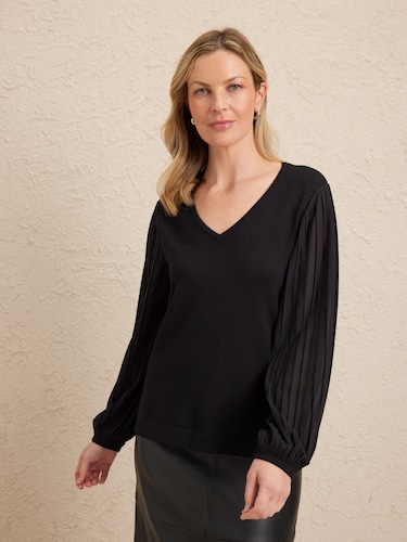 Kim Long Sleeve Knit Top                                                                                                        
