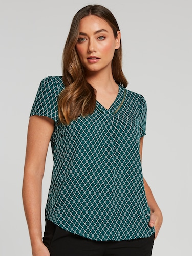 Flora Tie Front Linen Blouse                                                                                                    