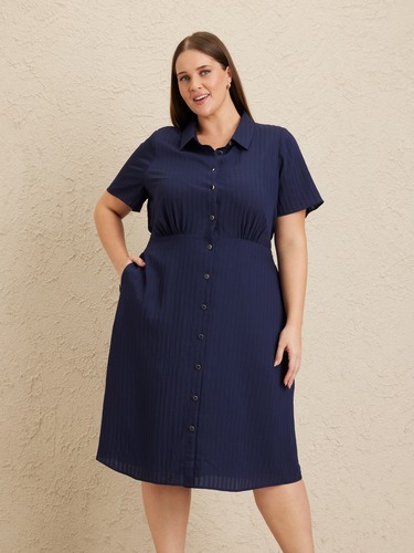 Curve Tahnee Textured Dress                                                                                                     