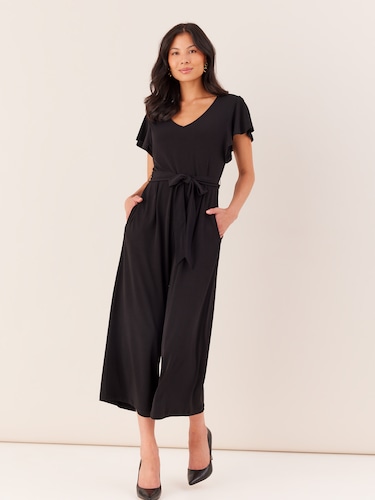 V Neck Jersey Jumpsuit                                                                                                          