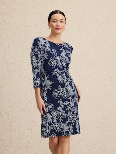 3/4 Sleeve Carly Twist Dress                                                                                                    