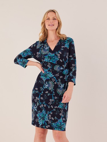 Collared 3/4 Sleeve Dress                                                                                                       