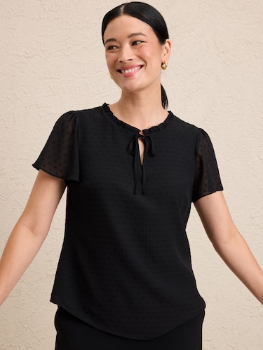 Goldie Tie Neck Blouse                                                                                                          