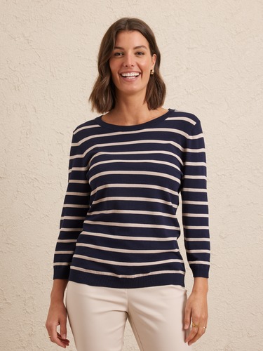 3/4 Electa Crew Neck Jumper                                                                                                     