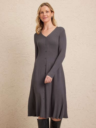 Lea Long Sleeve Knit Dress                                                                                                      