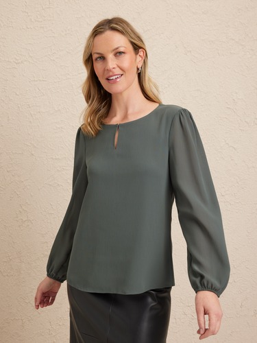 Nayeli Keyhole Blouse                                                                                                           