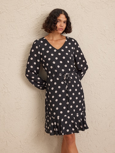 Caroline V Neck Tunic Dress                                                                                                     