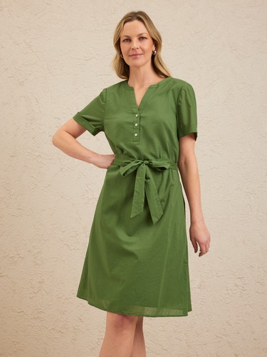 Cali Cotton Voile Fit & Flare Dress                                                                                             
