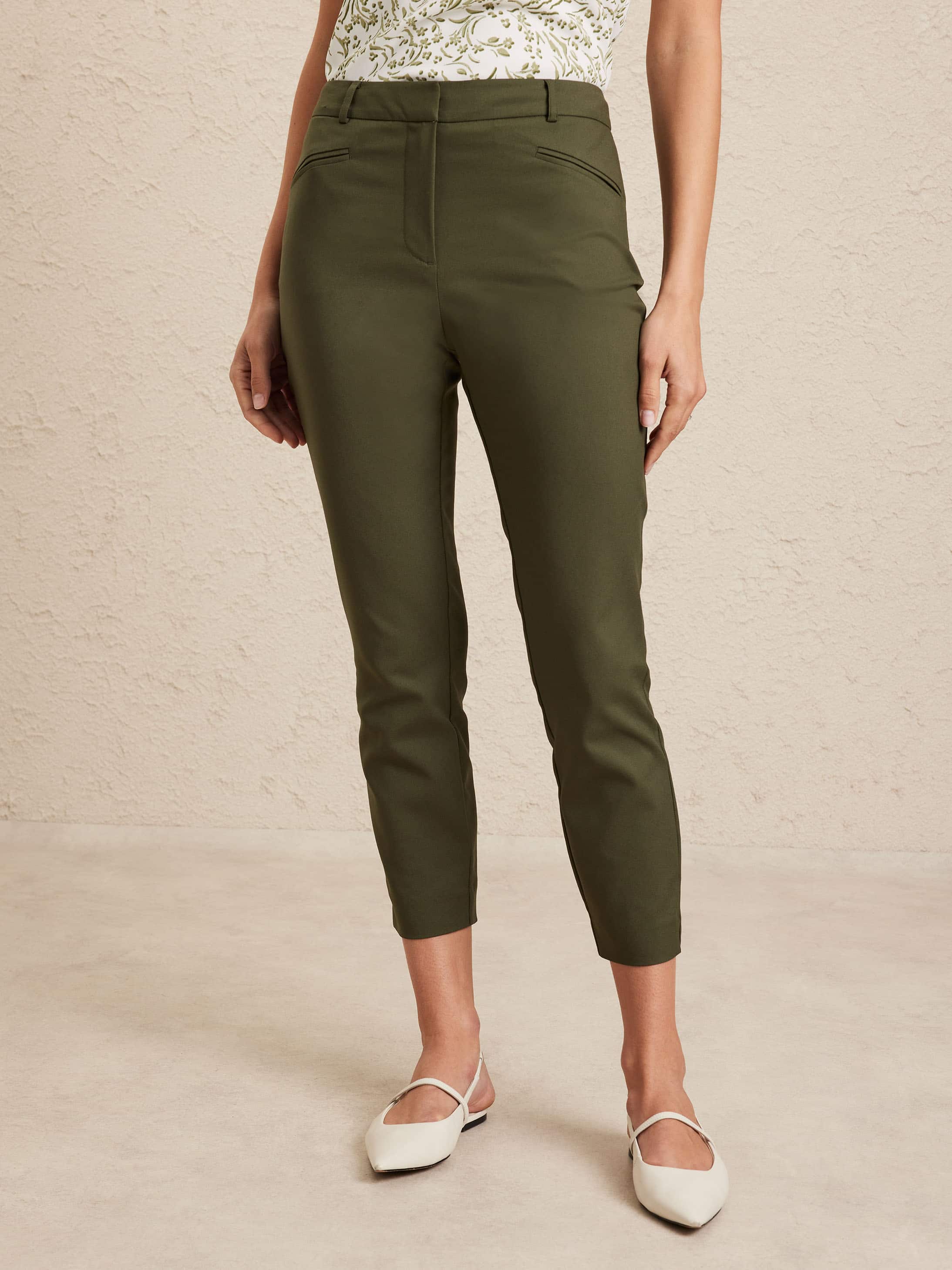Alice Slim Pant Dark Cypress - JacquiE Online