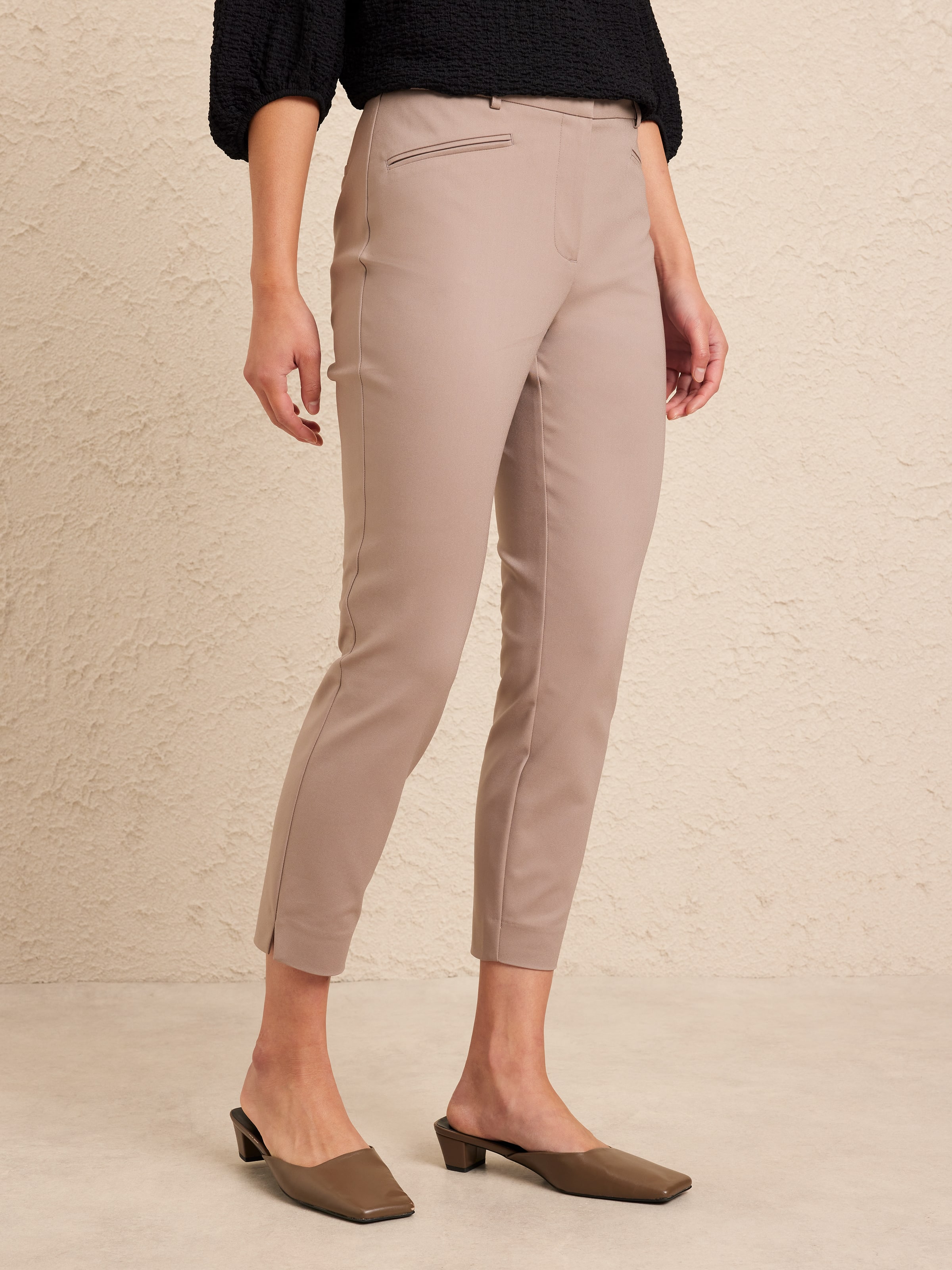 Alice Slim Pant Oyster - JacquiE Online