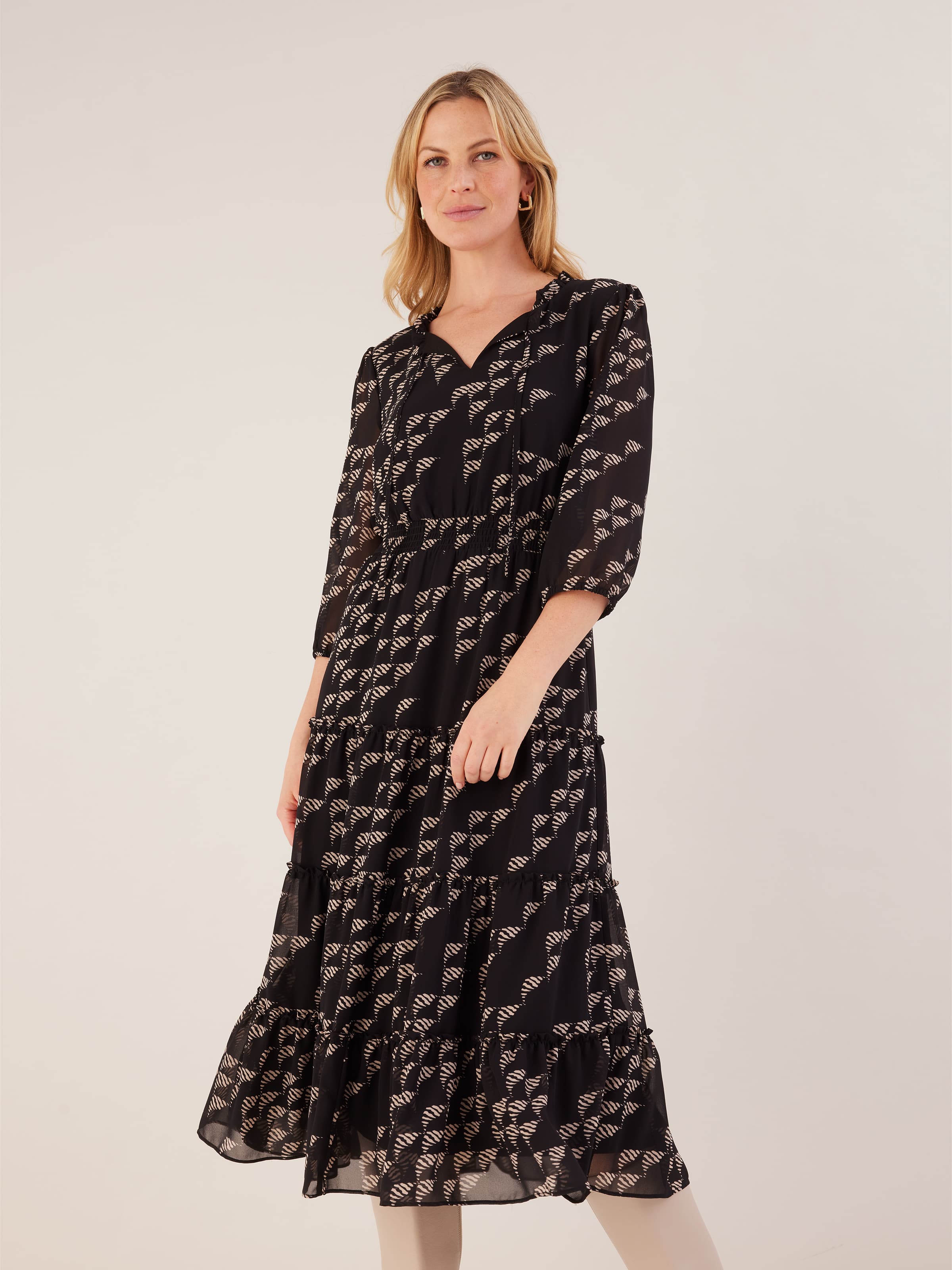 Suri Tiered Midi Dress - JacquiE Online