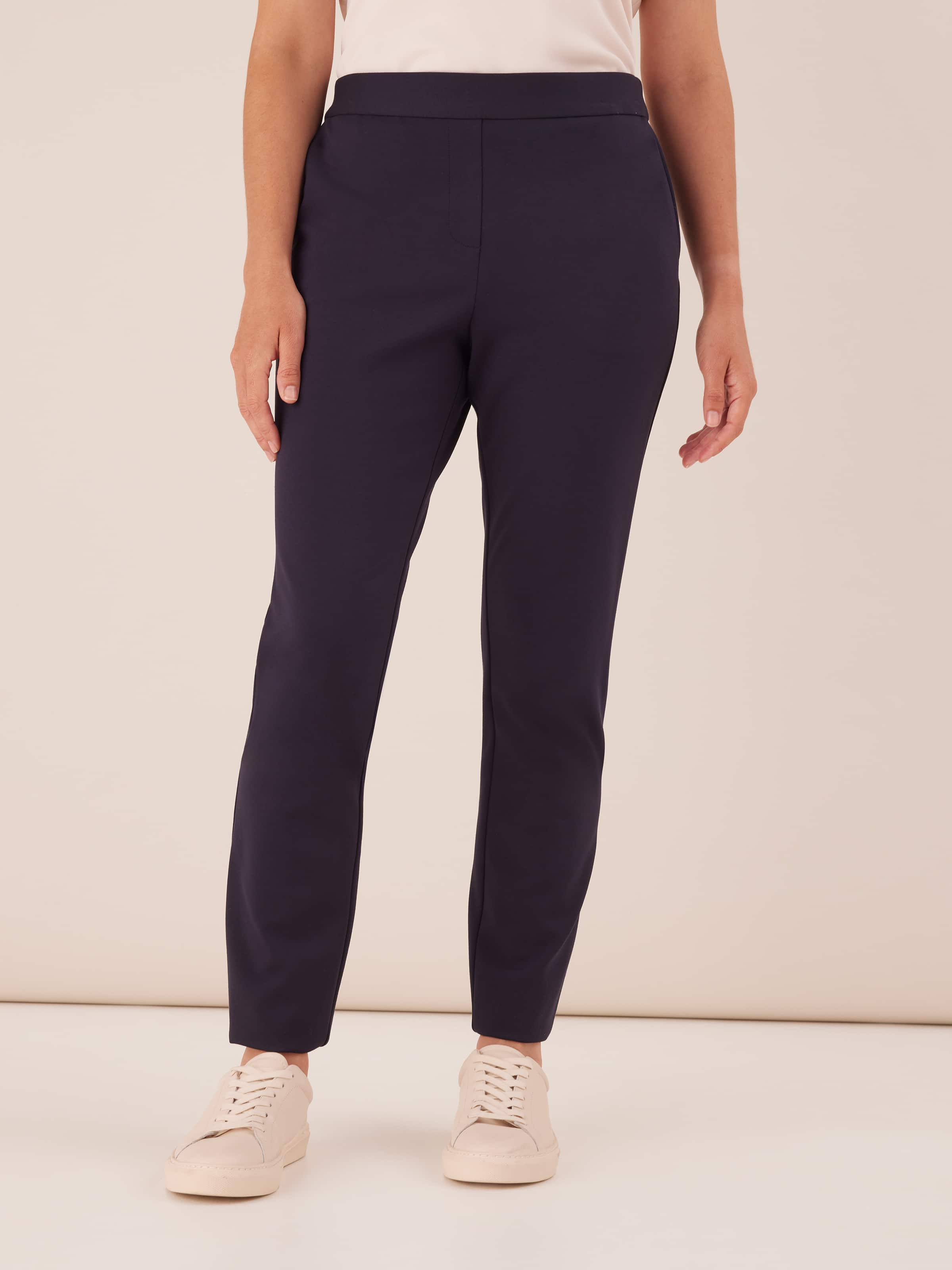 Ava Slim Pull On Ponte Pant - JacquiE Online