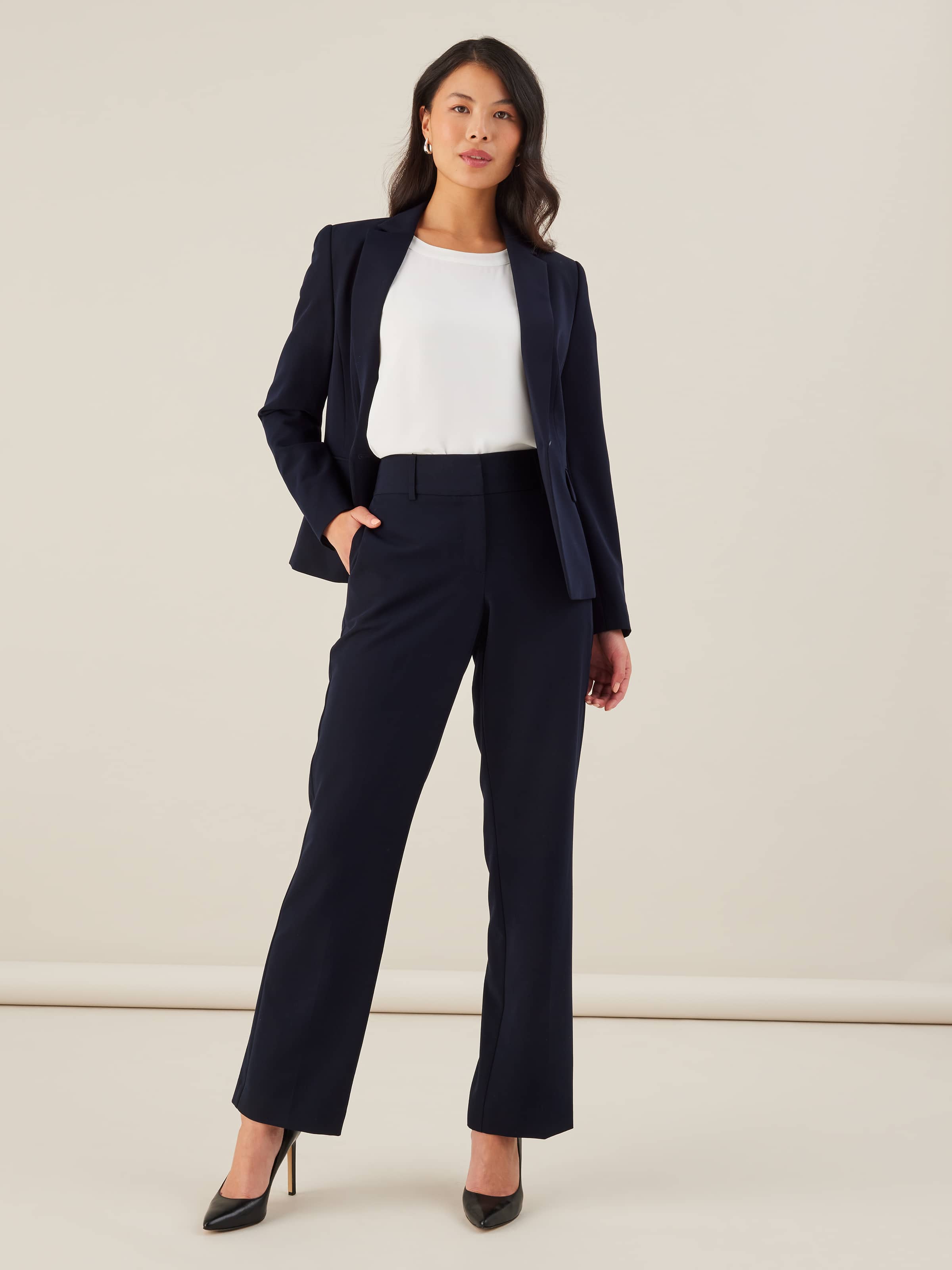 Jam Silk Yellow Straight Suit Pant Bottom