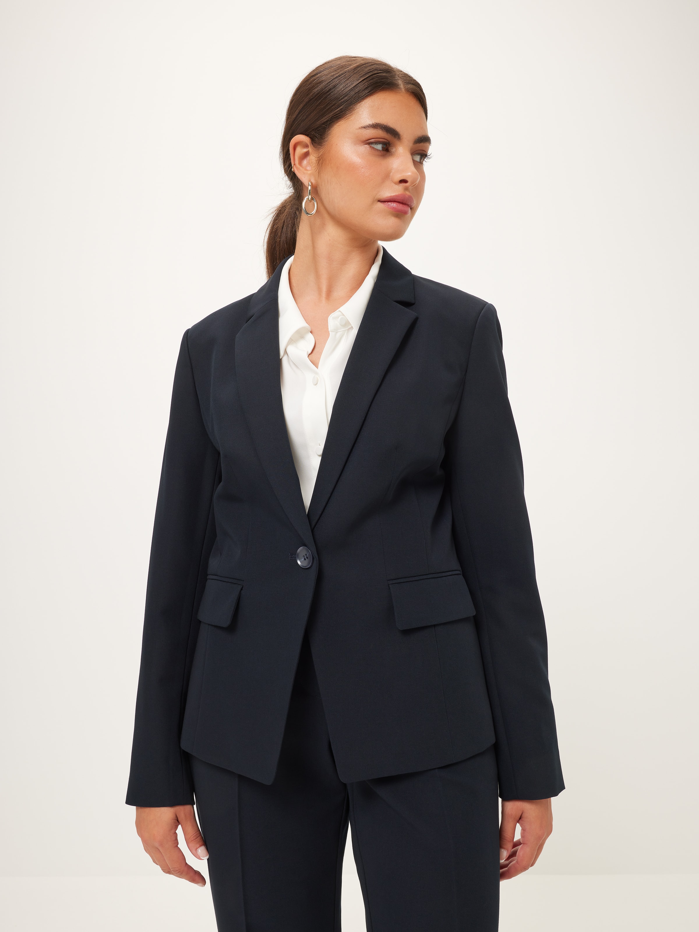 Modern Petite Suit Jacket Navy - JacquiE Online